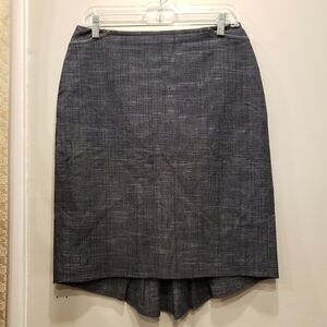 Sz 6 Phoebe Denim Dovetail Chambray Skirt